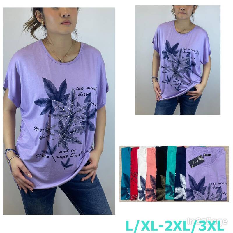 Bluzki damskie Roz L/XL-2XL/3XL, Mix Kolor Paczka 12 szt